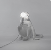Sitting Monkey Lamp OUTDOOR Version White