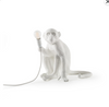 Sitting Monkey Lamp OUTDOOR Version White