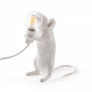 Wall Hanging Monkey Lamp OUTDOOR Version White Right