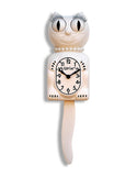 Lady Cat Clock White